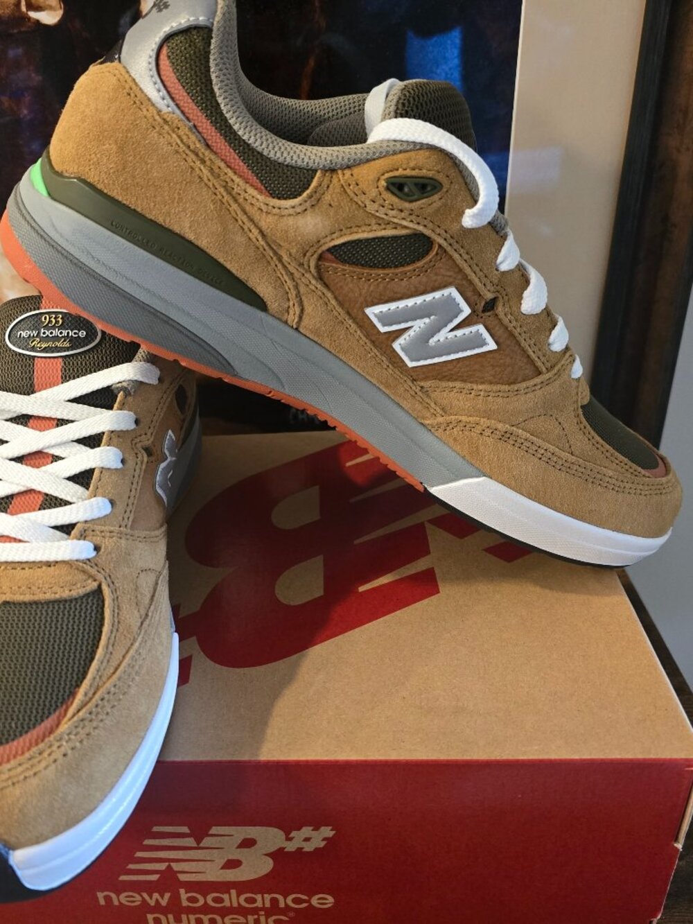 New Balance Numeric 933 Andrew Reynolds NM933MNO Shoes Wheat Men's Sz 11 US NEW